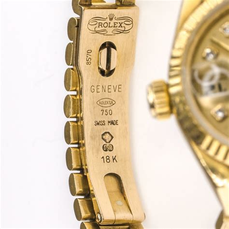 rolex 750 buckle fake